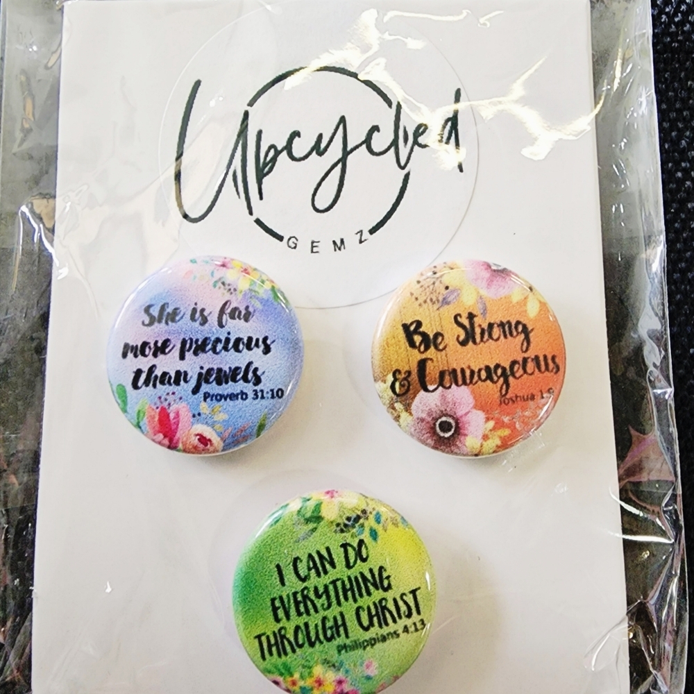 2FOR$30 - Interchangeable Snap Charm 3 Piece Set - Christian Charms